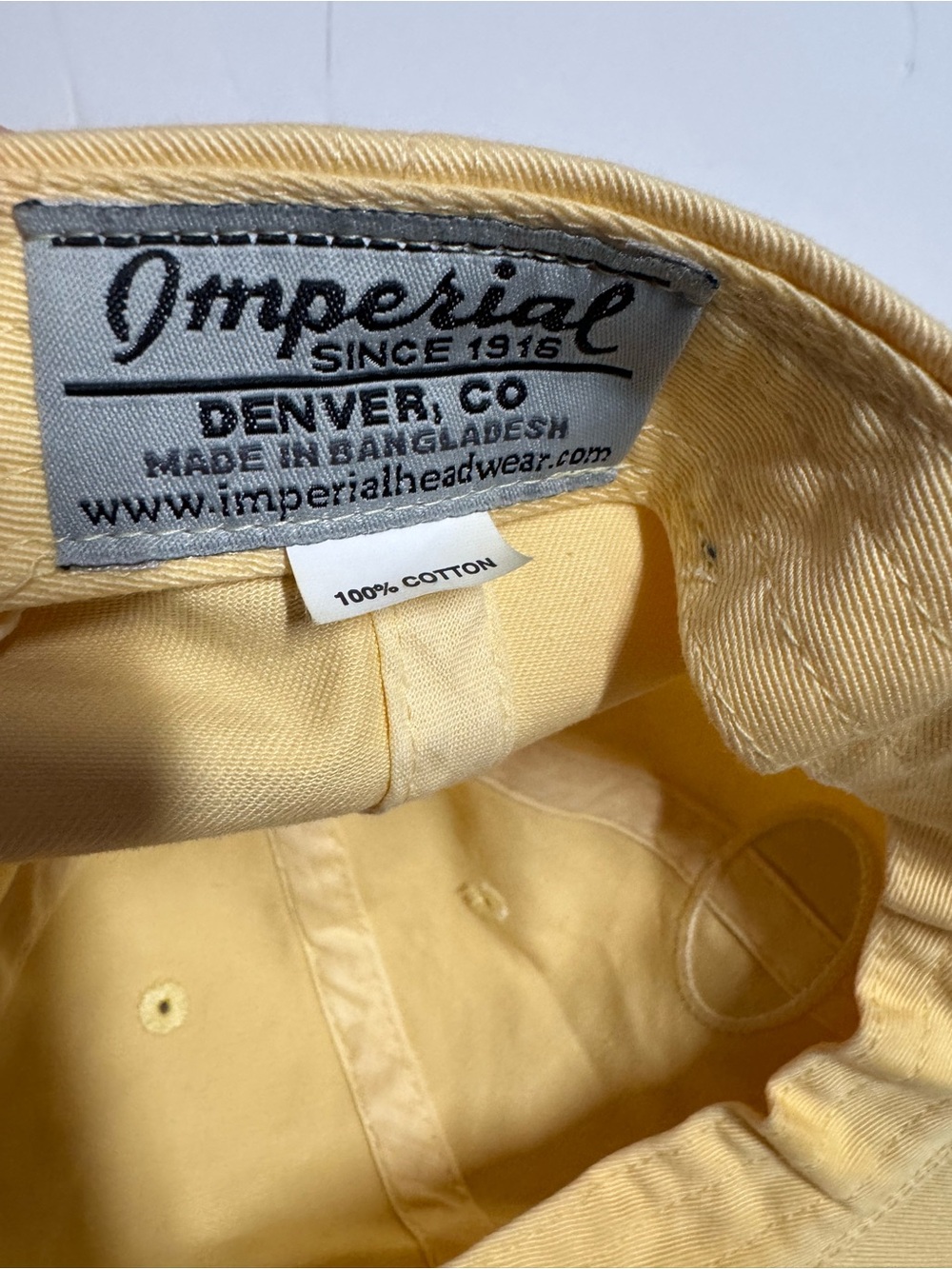 Yellow Doonbeg Golf Cap cotton - Picture 3 of 4